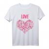 Love - Liebe - Herz Valentinstag Geschenkidee T-Shirt für Damen & Herren | Romantisches Motiv für Partner, Familie & besondere Anlässe