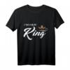 Paar T-Shirt Ich bin Ihr König - Lustiges Partner-Shirt für Valentinstag, Jahrestag & Liebesgeschenk mit King & Queen Design