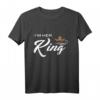 Paar T-Shirt Ich bin Ihr König - Lustiges Partner-Shirt für Valentinstag, Jahrestag & Liebesgeschenk mit King & Queen Design