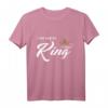 Paar T-Shirt Ich bin Ihr König - Lustiges Partner-Shirt für Valentinstag, Jahrestag & Liebesgeschenk mit King & Queen Design