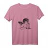 Damen Engel Raphael Amor Putten T-Shirt mit V-Ausschnitt – Valentinstag, Weihnachten & Kunstliebhaber Geschenk