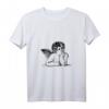 Damen Engel Raphael Amor Putten T-Shirt mit V-Ausschnitt – Valentinstag, Weihnachten & Kunstliebhaber Geschenk