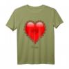 Rosenherz Valentinstags-Tshirt – Romantisches Geschenk für Partner, Damen, Herren & Kinder zum Entspannen Zuhause