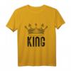 Sommer King T-Shirt für Männer - Stylisches Kurzarm T-Shirt mit Kunstdruck, waschbar & perfekt für den Sommer