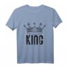 Sommer King T-Shirt für Männer - Stylisches Kurzarm T-Shirt mit Kunstdruck, waschbar & perfekt für den Sommer