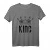 Sommer King T-Shirt für Männer - Stylisches Kurzarm T-Shirt mit Kunstdruck, waschbar & perfekt für den Sommer