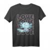 I Love You A Lotl Blaues Axolotl Valentinstag T-Shirt – Kawaii Design mit Herz für Tierliebhaber und Liebende