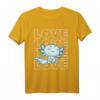 I Love You A Lotl Blaues Axolotl Valentinstag T-Shirt – Kawaii Design mit Herz für Tierliebhaber und Liebende