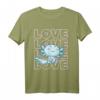 I Love You A Lotl Blaues Axolotl Valentinstag T-Shirt – Kawaii Design mit Herz für Tierliebhaber und Liebende