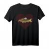 Corydoras Wels Valentinstag Fisch Liebe Fingerabdruck T-Shirt – Lustiges Geschenk für Angler, Fischliebhaber und Freunde