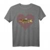 Corydoras Wels Valentinstag Fisch Liebe Fingerabdruck T-Shirt – Lustiges Geschenk für Angler, Fischliebhaber und Freunde