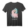 I LLOVE YOU Llama Alpaka Liebe Lama Päärchen Valentinstag T-Shirt – Romantisches Tiermotiv für Paare & Tierliebhaber