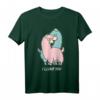 I LLOVE YOU Llama Alpaka Liebe Lama Päärchen Valentinstag T-Shirt – Romantisches Tiermotiv für Paare & Tierliebhaber