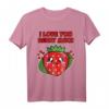 Valentinstag Design I Love You Berry Much T-Shirt für Damen & Herren – Romantisches Geschenk für Pärchen und den HapDeer