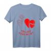 Folge deinem Herzen - Herz, Blume & Valentinstag T-Shirt in bunten Farben für romantische Anlässe