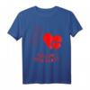 Folge deinem Herzen - Herz, Blume & Valentinstag T-Shirt in bunten Farben für romantische Anlässe