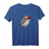 Valentinstag Eule Rose Freund Freundin Vogelfreund T-Shirt – Buntes Vogelmotiv als romantisches Geschenk für Tierliebhaber