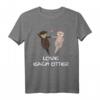 Love Each Otter Valentinstag T-Shirt – Lustiges Pärchen Geschenk mit Otter Spruch für Liebe und Jahrestag