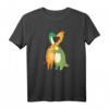 Dinosaurier und Giraffe Liebespaar T-Shirt – Süßes Tiermotiv, Valentinstag, Hochzeit & Geburtstagsgeschenk für Tier- und Dinosaurierfans