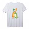 Dinosaurier und Giraffe Liebespaar T-Shirt – Süßes Tiermotiv, Valentinstag, Hochzeit & Geburtstagsgeschenk für Tier- und Dinosaurierfans