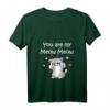 Damen Katzen Meow Verliebte Paare Liebesbeweis Valentinstag T-Shirt mit V-Ausschnitt – Perfektes Geschenk für Katzenliebhaberinnen und Verliebte