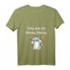 Damen Katzen Meow Verliebte Paare Liebesbeweis Valentinstag T-Shirt mit V-Ausschnitt – Perfektes Geschenk für Katzenliebhaberinnen und Verliebte