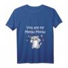 Damen Katzen Meow Verliebte Paare Liebesbeweis Valentinstag T-Shirt mit V-Ausschnitt – Perfektes Geschenk für Katzenliebhaberinnen und Verliebte