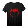 Gebärdensprache Herz Liebe Valentinstag T-Shirt – Perfektes Geschenk für Gebärdensprachler, Taube & Hörgeschädigte zum Valentinstag, Geburtstag & Jubiläum