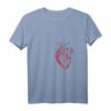 Damen Rotes menschliches Herz Anatomisches Medizinstudent T-Shirt - Perfektes Valentinstagsgeschenk für Mediziner, Pflegepersonal und Studenten