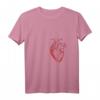 Damen Rotes menschliches Herz Anatomisches Medizinstudent T-Shirt - Perfektes Valentinstagsgeschenk für Mediziner, Pflegepersonal und Studenten