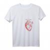 Damen Rotes menschliches Herz Anatomisches Medizinstudent T-Shirt - Perfektes Valentinstagsgeschenk für Mediziner, Pflegepersonal und Studenten