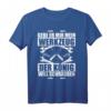Herren T-Shirt mit Spruch 'Gebe er mir mein Werkzeug - Der König will schrauben' – Lustiges Geschenk für Väter, Handwerker & Bastler zum Vatertag & Geburtstag