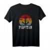 Vater und Kapitän Lustiges Retro Anker Vatertag T-Shirt - Perfektes Geschenk für Meerliebhaber und Seefahrtsfans