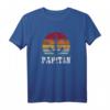 Vater und Kapitän Lustiges Retro Anker Vatertag T-Shirt - Perfektes Geschenk für Meerliebhaber und Seefahrtsfans