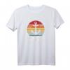 Vater und Kapitän Lustiges Retro Anker Vatertag T-Shirt - Perfektes Geschenk für Meerliebhaber und Seefahrtsfans