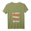 Damen T-Shirt Sorry Aber Ich Komme Nach Meinem Vater - Lustiges Geschenk zum Vatertag für Töchter & Söhne mit V-Ausschnitt
