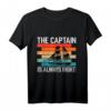Herren Captain - Lustiges Kapitän T-Shirt mit Anker Motiv für Papas, Seefahrer & Kapitän in der Familie