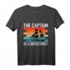 Herren Captain - Lustiges Kapitän T-Shirt mit Anker Motiv für Papas, Seefahrer & Kapitän in der Familie