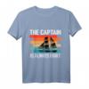 Herren Captain - Lustiges Kapitän T-Shirt mit Anker Motiv für Papas, Seefahrer & Kapitän in der Familie