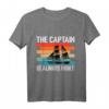 Herren Captain - Lustiges Kapitän T-Shirt mit Anker Motiv für Papas, Seefahrer & Kapitän in der Familie