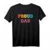 Stolzer Vater mit Regenbogen Pride T-Shirt – Unterstützendes Vatertagsgeschenk für Vätern mit LGBTQ+-Kindern