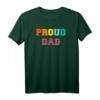 Stolzer Vater mit Regenbogen Pride T-Shirt – Unterstützendes Vatertagsgeschenk für Vätern mit LGBTQ+-Kindern