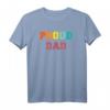 Stolzer Vater mit Regenbogen Pride T-Shirt – Unterstützendes Vatertagsgeschenk für Vätern mit LGBTQ+-Kindern