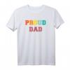 Stolzer Vater mit Regenbogen Pride T-Shirt – Unterstützendes Vatertagsgeschenk für Vätern mit LGBTQ+-Kindern