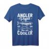 Angler Papa Retro T-Shirt – Lustiges Geschenk für Angler, Fischer & Vater zum Vatertag, Geburtstag oder Weihnachten