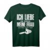Herren Vatertag T-Shirt mit lustigem Spruch – Ich liebe es wenn meine Frau mich Holz machen lässt, ideal für Bierliebhaber, Handwerker & Humorvolle Geschenke