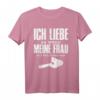 Herren Vatertag T-Shirt mit lustigem Spruch – Ich liebe es wenn meine Frau mich Holz machen lässt, ideal für Bierliebhaber, Handwerker & Humorvolle Geschenke