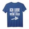Herren Vatertag T-Shirt mit lustigem Spruch – Ich liebe es wenn meine Frau mich Holz machen lässt, ideal für Bierliebhaber, Handwerker & Humorvolle Geschenke