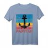 Papitän Papa & Kapitän Lustiges Segel Anker Motiv T-Shirt – Witziges Geschenk zum Vatertag, Geburtstag & Weihnachten für den besten Papa und Opa