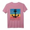 Papitän Papa & Kapitän Lustiges Segel Anker Motiv T-Shirt – Witziges Geschenk zum Vatertag, Geburtstag & Weihnachten für den besten Papa und Opa